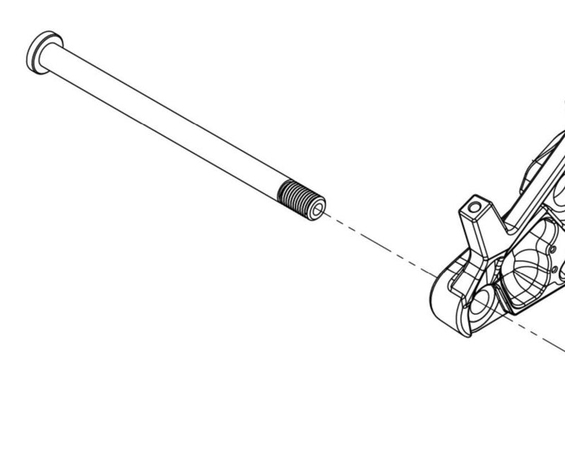 Bolt On Thru-Axle 174x12mm