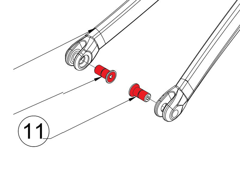 Polygon Rear Pivot Bolt - 26mm