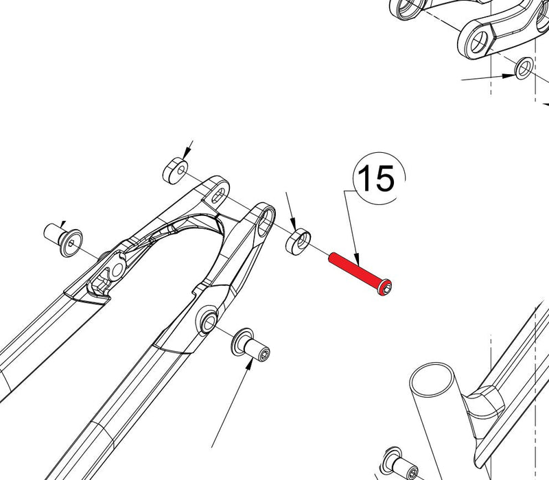 Polygon Siskiu Te - Rear Shock Bolt