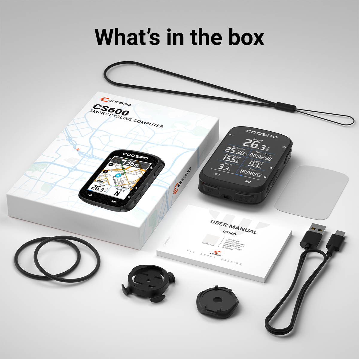 Coospo GPS Bike Computer CS600