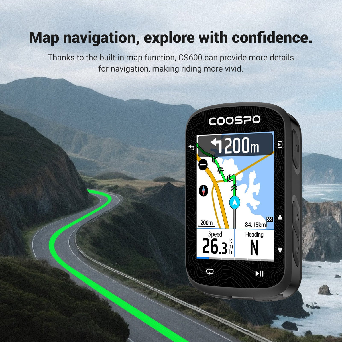 Coospo GPS Bike Computer CS600