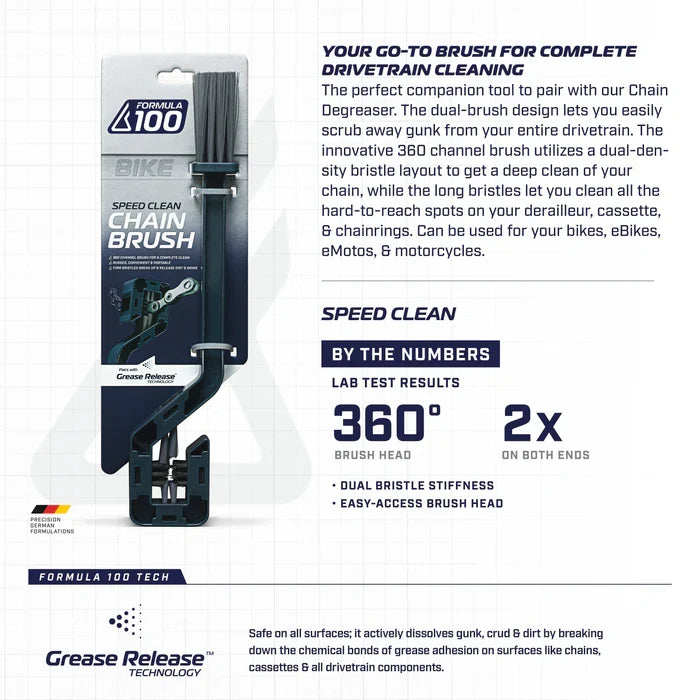 Formula 100 Speed Clean Chain + Drivetrain Brush