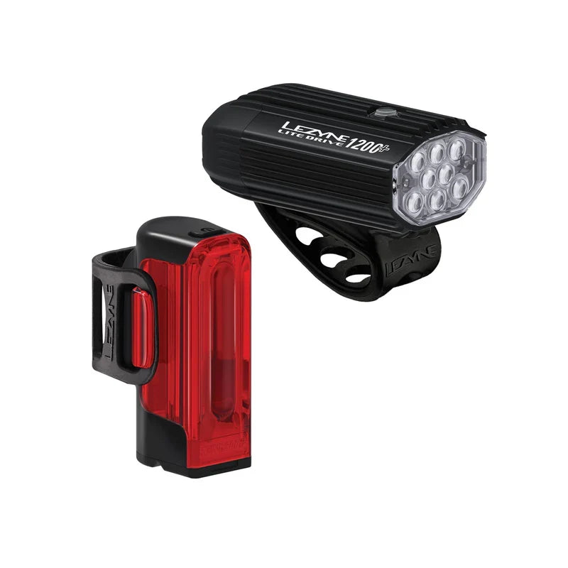 Lezyne Lite Drive 1200+ / Strip Drive Pro 400+ Set