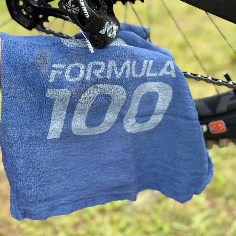 Formula 100 4-pack Cotton Shop Rags for dirty drivetrains