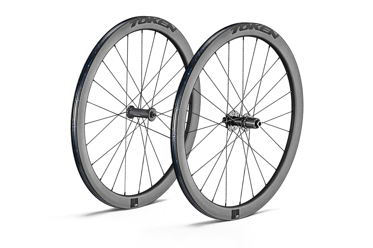 Token Road-Tri Carbon Wheelset | C45 Disc Brake - bike parts